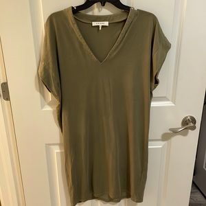 Frame shift dress, large, olive green